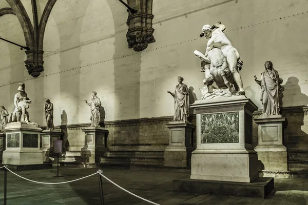 Grupo Esculturas Loggia Della Signoria Cidade Florença Itália — Fotografia de Stock