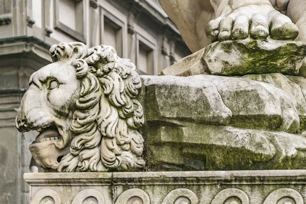 Detail Aus Herkules Und Caco Skulptur Auf Der Piazza Signoria — Stockfoto