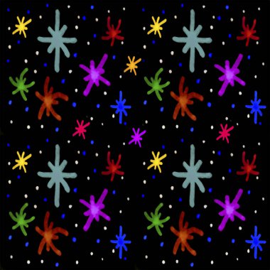 Renkli el çizimi soyut arkaplan desen tasarımı karışık renklerde siyah karşı