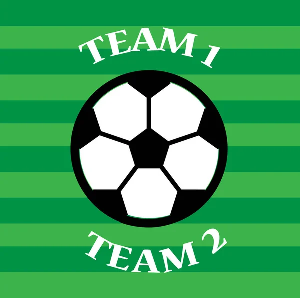 Diseño Plantilla Partido Fútbol Gráfico Simple Stlye — Foto de Stock