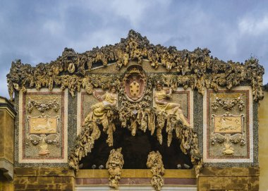 Dış görünümünü Grotta del Buontalenti bahçesinde Boboli, Florence, İtalya