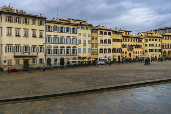 Florence Italie Janvier 2018 Immeubles Style Ancien Piazza Pitti Situé — Photo