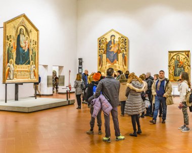 Ünlü Galerisi Floransa şehir, İtalya, Floransa, İtalya, Ocak - 2018 - iç görünüm