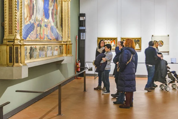 Florence Italy January 2018 Interior View Famous Gallery Florence City — Stock Photo, Image