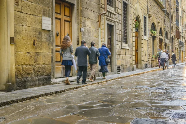 Floransa, İtalya, Ocak - 2018 - Kış kentsel olay yerinde tarihi merkezi Floransa şehir, İtalya