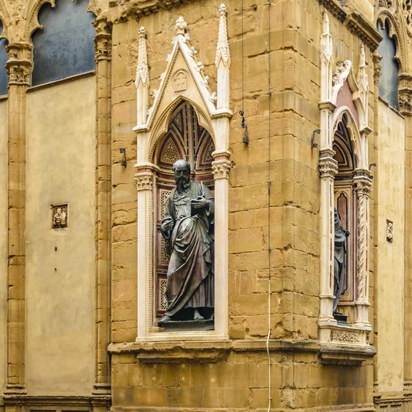 Florencia Italia Enero 2018 Vista Exterior Del Edificio Iglesia Orsanmichele — Foto de Stock
