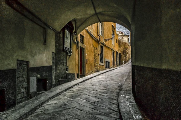 Centre Historique Florence Oltrarno Quartier Urbain Vue Sur Rue — Photo