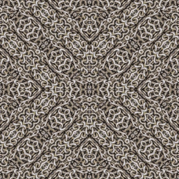 Digital Art Style Interlaced Abstract Geometric Seamless Pattern Mosaic Grey — Stock Photo, Image