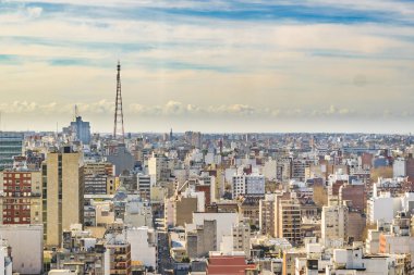 Gün sahne görüş gelen Montevideo şehir hava görünümü