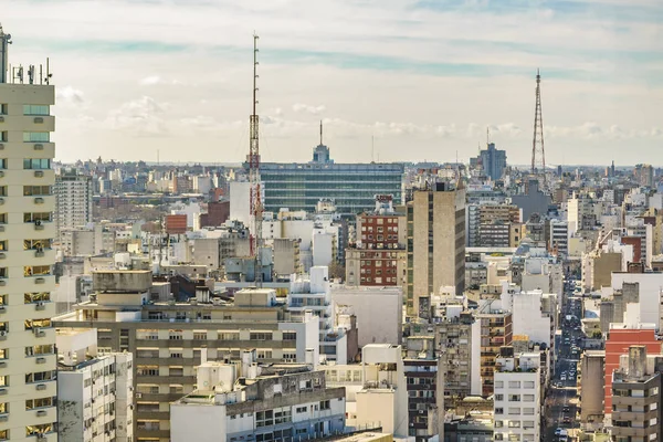 Dag Scene Luchtfoto Van Montevideo Stad Vanuit Gezichtspunt — Stockfoto