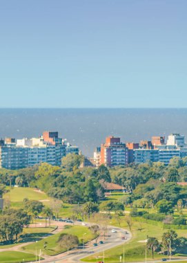 Gün sahne görüş gelen Montevideo şehir hava görünümü