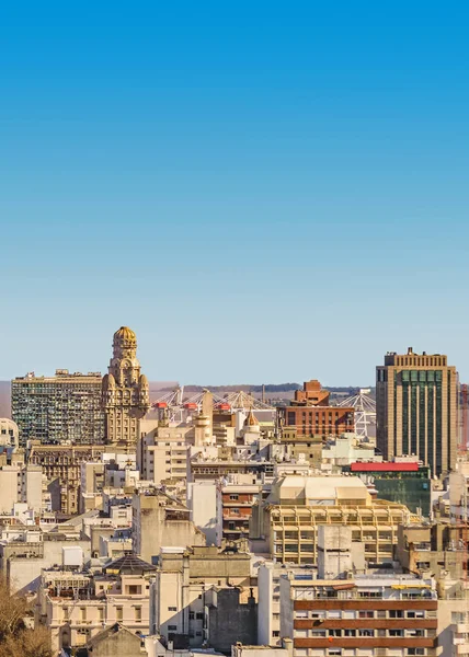 Vista Aérea Cena Dia Cidade Montevideo Ponto Vista — Fotografia de Stock