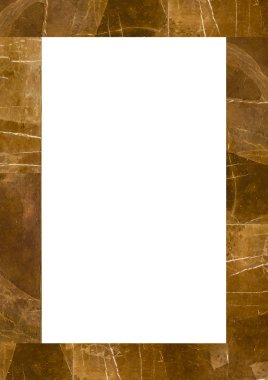 Dekore edilmiş tasarım kenarlıklarına sahip beyaz çerçeve arkaplanı.