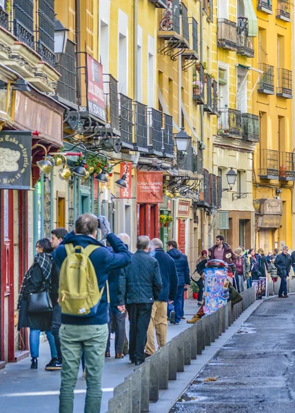 Madrid España Diciembre 2017 Escena Urbana Centro Histórico Madrid Ciudad —  Fotos de Stock