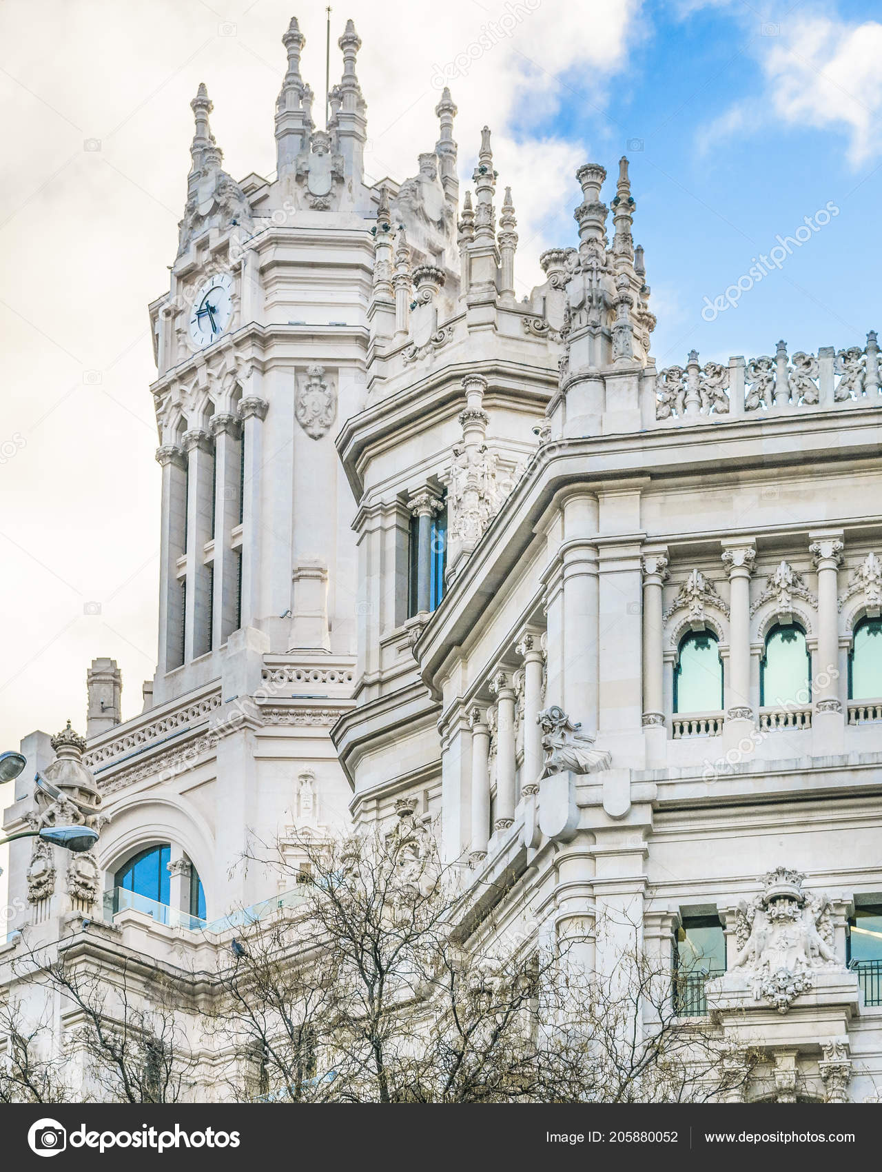 Vista Exterior Del Palacio Cibeles Madrid España Fotos De