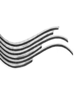 Eğri çizgiler dekorasyonu ile beyaz bir çerçeve arka plan