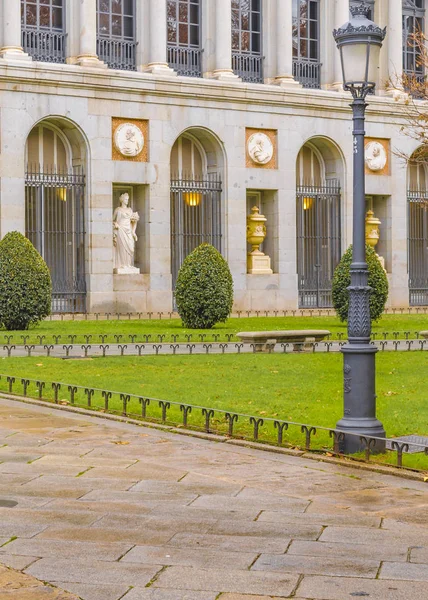 Madrid Spanya Aralık 2017 Dış Görünüm Museo Del Prado Cephe — Stok fotoğraf