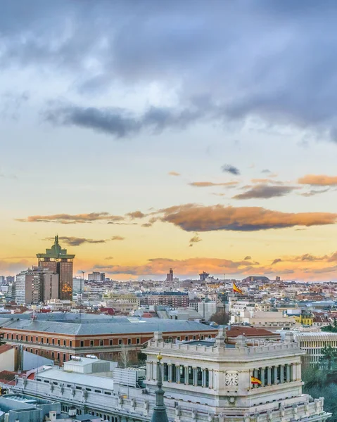 Aerial View Madrid City Fine Arts Circle Viewpoint Bar — Stock Photo, Image