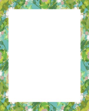 Dekore edilmiş tasarım kenarlıklarına sahip beyaz çerçeve arkaplanı.