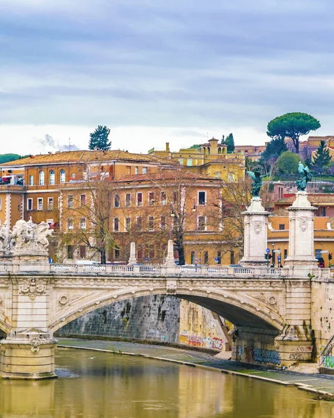 Rome Italy December 2017 Urban Day Winter Season Scene Tiber — Stock Photo, Image