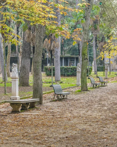 Winter Seizoen Scène Het Park Villa Borghese Rome City Italië — Stockfoto