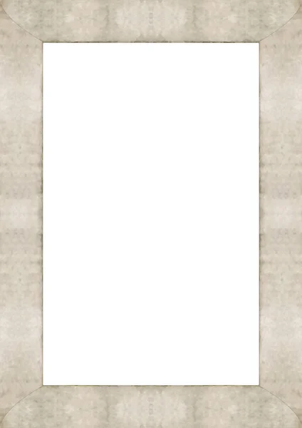 Bílé Pozadí Rámu Zdobenými Okraji Designu — Stock fotografie