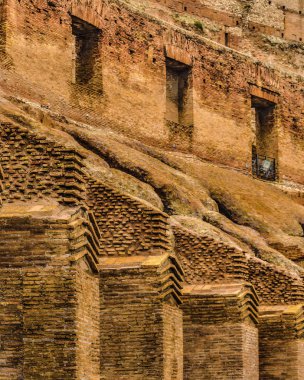 Roma şehir, İtalya Roma ünlü dönüm noktası coliseum Stadyumu kış zaman iç görünüm