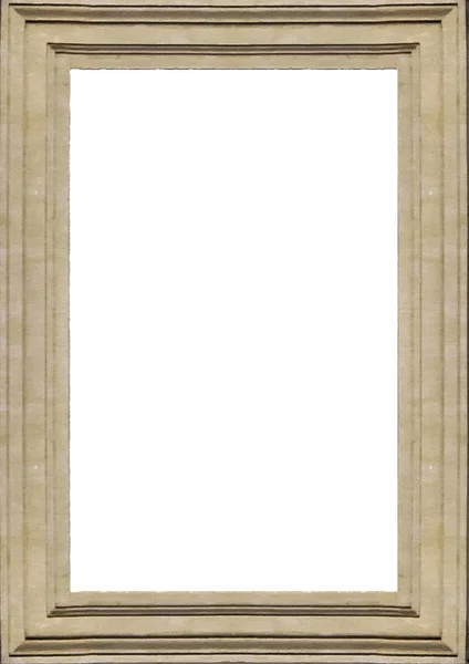White Frame Background Decorated Molding Design Borders — Stock Photo, Image