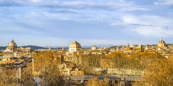 Rome Cityscape Widok Lotu Ptaka Punktu Widzenia Wzgórze Aventino — Zdjęcie stockowe