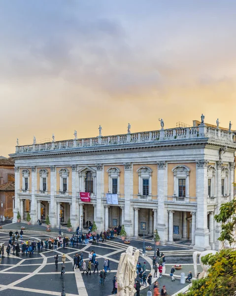 Rome Italy January 2018 Exterior View Capitoline Museum Campidoglio Piazza — Stock Photo, Image