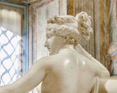 Roma, İtalya, Ocak - 2018 - Paulina bonaparte heykel, bir ünlü canova başyapıt bulunan Villa Borghese Galerisi'nde, Roma, İtalya