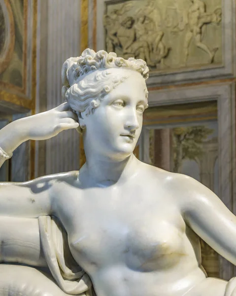 Rome Italie Janvier 2018 Paulina Bonaparte Sculpture Célèbre Chef Œuvre — Photo