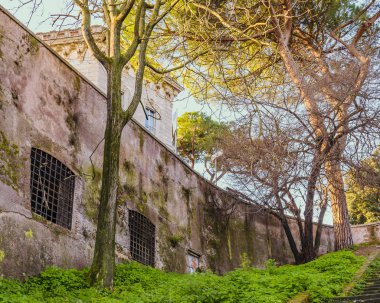 Eski merdiven gianicolo bölgede Roma şehir, İtalya