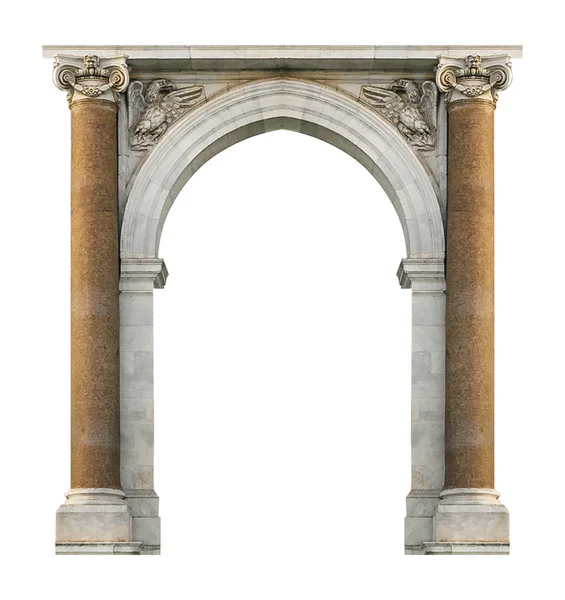 Rönesans veya barok tarzı kemer çerçeve arka plan izole fotoğraf