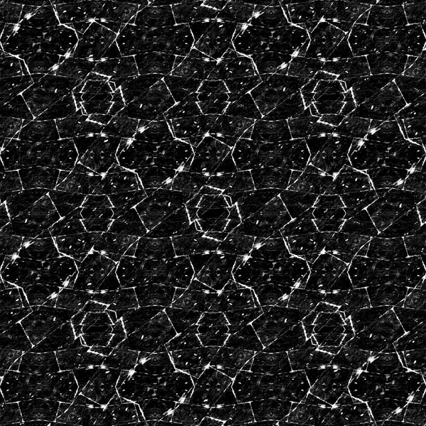 黒と白の色でデジタル抽象的な幾何学的なグランジ スタイルのシームレスなパターン背景デザイン — ストック写真