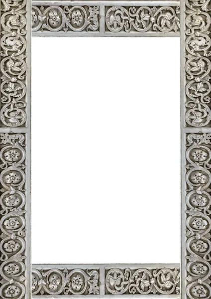 White Frame Background Decorated Design Borders — Stock Photo, Image