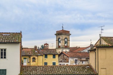 Lucca tarihi merkezi bina duvar bakış açısından