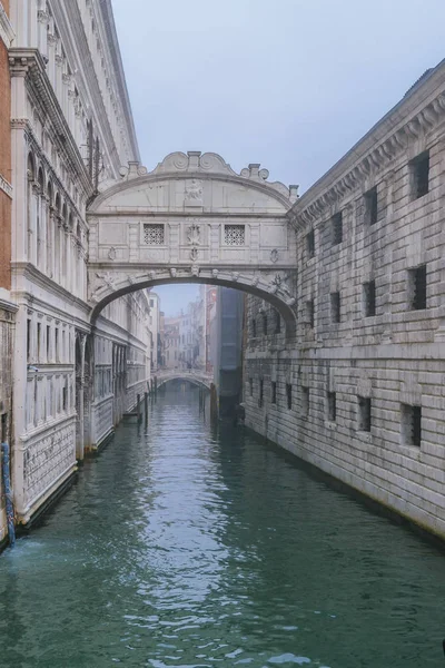 Külső Nézet Híres Sóhajok Hídja Híd Velence Város Olaszország — Stock Fotó
