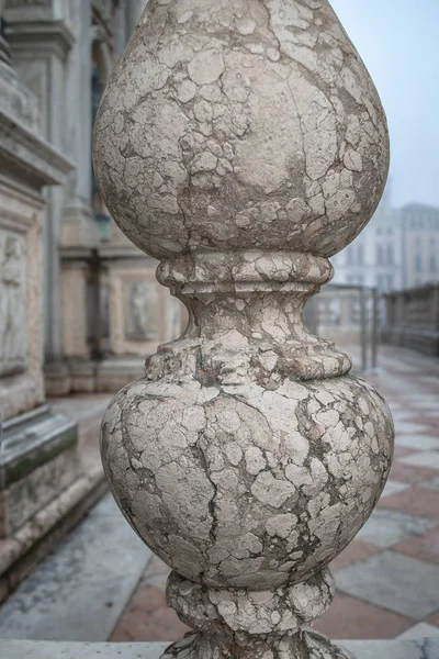 Detailansicht Der Balustrade Der Piazza San Marcos Venedig Italien — Stockfoto