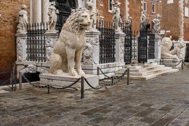 Dış kenti eski arsenal bina, Venedik, İtalya