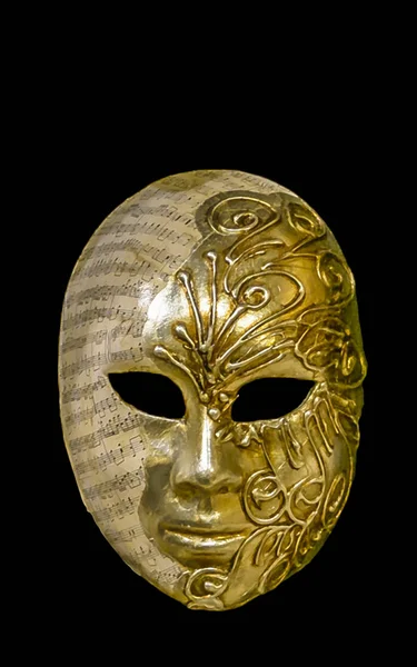 Venedik Maske Siyah Arka Plan Şablonu — Stok fotoğraf