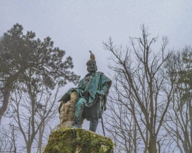 Giuseppe garibaldi anıt Venedik şehir, İtalya Park'ta bulunan düşük açılı vurdu
