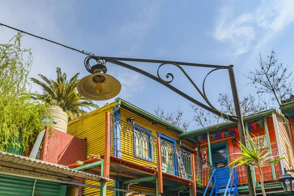Geleneksel Rustik Renkli Eski Mimari Ünlü Boca Mahalle Buenos Aires — Stok fotoğraf
