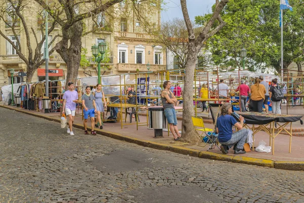 Buenos Aires Argentina September 2018 Berömda Traditionella Dorrego Square Vid — Stockfoto