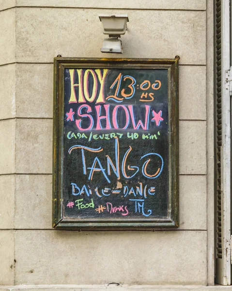 Buenos Aires Argentina Setembro 2018 Vista Exterior Tradicional Bar Tango — Fotografia de Stock