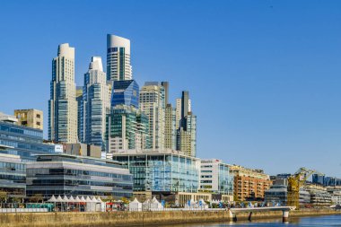 Waterfront modern cityscape, puerto madero ilçe şehir buenos aires, Arjantin