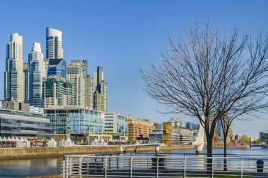 Waterfront modern cityscape, puerto madero ilçe şehir buenos aires, Arjantin