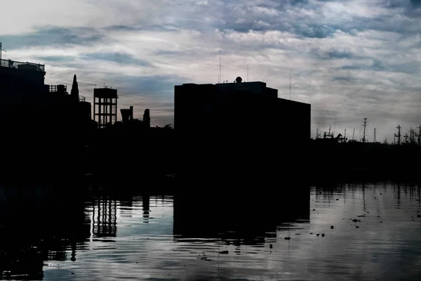 River plate river dock at buenos aires city, Argentina