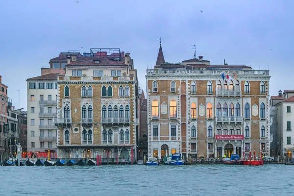 Venice Italy January 2018 Front View Buildings Grand Canal Venice — Stock Photo, Image