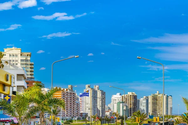 Punta Del Este Uruguai Outubro 2018 Cena Urbana Dia Inverno — Fotografia de Stock